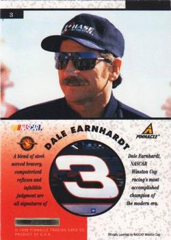 1998 Pinnacle Mint Collection #3 Dale Earnhardt Back