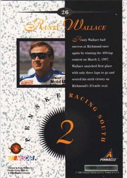 1998 Pinnacle Mint Collection #26 Rusty Wallace Back