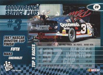 1998 Press Pass #29 Dale Earnhardt's Car Back