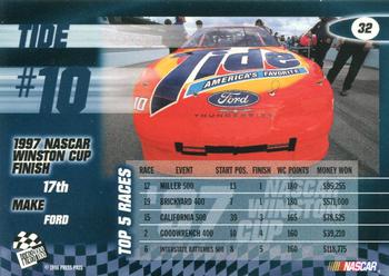 1998 Press Pass #32 Ricky Rudd's Car Back