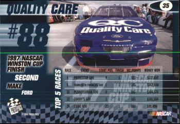 1998 Press Pass #35 Dale Jarrett's Car Back