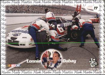 1998 Press Pass #77 Lonnie Dubay Back