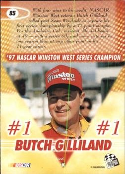1998 Press Pass #85 Butch Gilliland Back