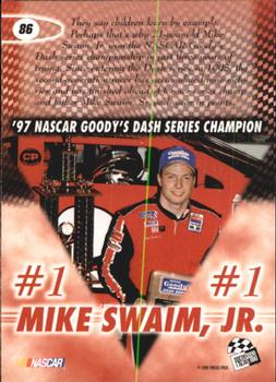 1998 Press Pass #86 Mike Swaim Jr. Back