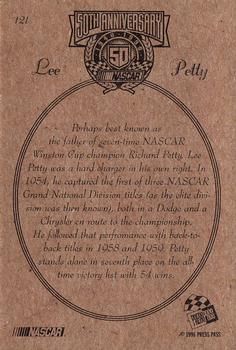 1998 Press Pass #121 Lee Petty Back