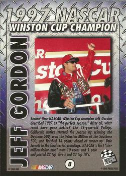 1998 Press Pass #0 Jeff Gordon 1997 Champion Back