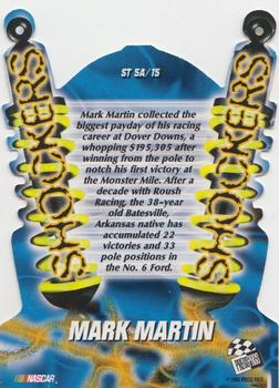1998 Press Pass - Shockers #ST 5A Mark Martin Back