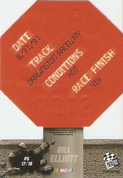 1998 Press Pass - Pit Stop #PS 17 Bill Elliott's Car Back