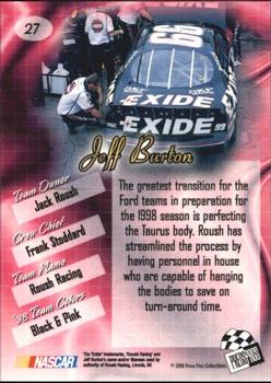 1998 Press Pass Premium #27 Jeff Burton's Car Back
