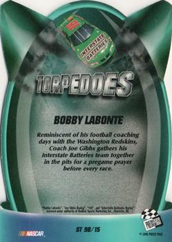 1998 Press Pass - Torpedoes #ST 9B Bobby Labonte's Car Back