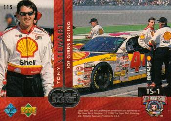 1998 Upper Deck Road to the Cup #115 Tony Stewart Back
