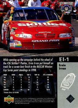 1998 Upper Deck Road to the Cup #36 Ernie Irvan Back