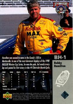 1998 Upper Deck Road to the Cup #4 Bobby Hamilton Back