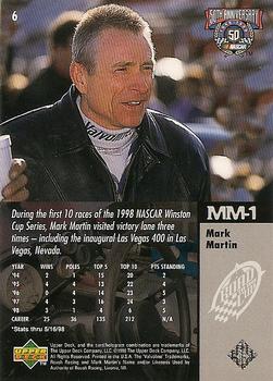 1998 Upper Deck Road to the Cup #6 Mark Martin Back