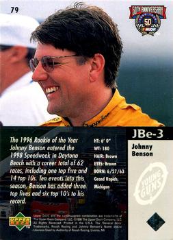 1998 Upper Deck Road to the Cup #79 Johnny Benson Back