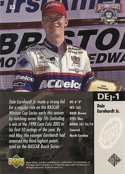1998 Upper Deck Road to the Cup #83 Dale Earnhardt Jr. Back