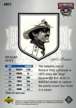 1998 Upper Deck Road to the Cup - 50th Anniversary #AN21 Richard Petty Back