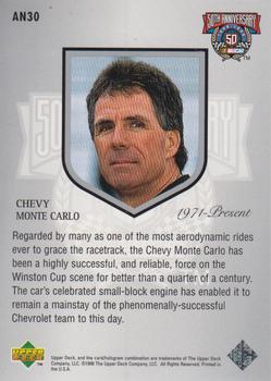1998 Upper Deck Road to the Cup - 50th Anniversary #AN30 Chevy Monte Carlo Back