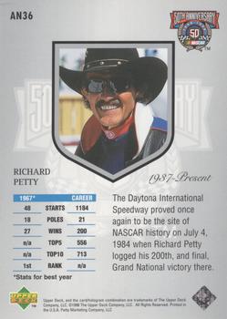 1998 Upper Deck Road to the Cup - 50th Anniversary #AN36 Richard Petty Back