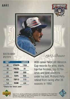 1998 Upper Deck Road to the Cup - 50th Anniversary #AN41 Richard Petty Back
