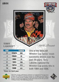 1998 Upper Deck Road to the Cup - 50th Anniversary #AN44 Terry Labonte Back