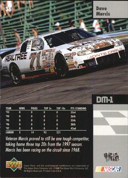 1998 Upper Deck Victory Circle #38 Dave Marcis Back