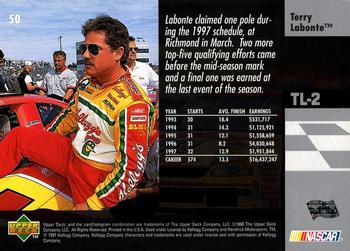 1998 Upper Deck Victory Circle #50 Terry Labonte Back