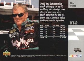 1998 Upper Deck Victory Circle #59 Dick Trickle Back