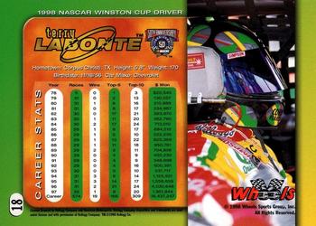1998 Wheels #18 Terry Labonte Back