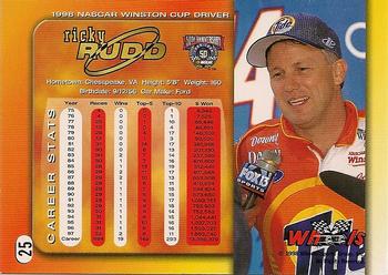 1998 Wheels #25 Ricky Rudd Back