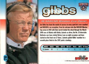 1998 Wheels #78 Joe Gibbs Back