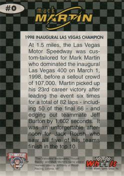 1998 Wheels #0 Mark Martin Las Vegas Back