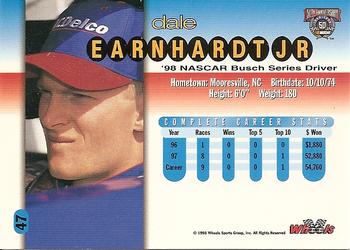 1998 Wheels #47 Dale Earnhardt Jr. Back
