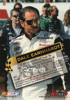 1998 Wheels High Gear #5 Dale Earnhardt Back