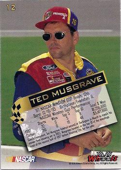 1998 Wheels High Gear #12 Ted Musgrave Back