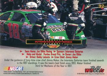 1998 Wheels High Gear #32 Bobby Labonte's Car Back
