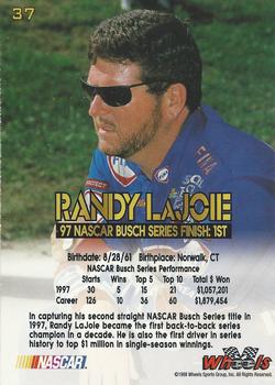 1998 Wheels High Gear #37 Randy LaJoie Back