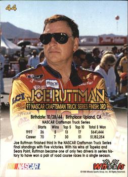 1998 Wheels High Gear #44 Joe Ruttman Back