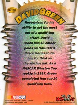 1998 Wheels High Gear - Gear Jammers #GJ 22 David Green Back