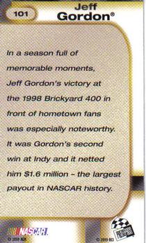 1999 Press Pass #101 Jeff Gordon Back