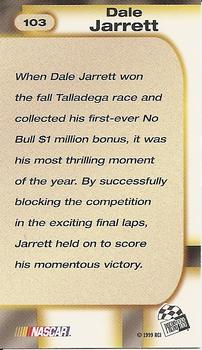 1999 Press Pass #103 Dale Jarrett Back