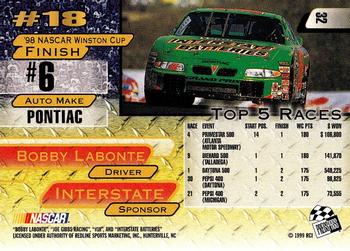 1999 Press Pass #32 Bobby Labonte's Car Back