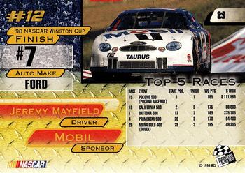 1999 Press Pass #33 Jeremy Mayfield's Car Back