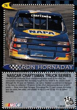 1999 Press Pass #74 Ron Hornaday Champ Back