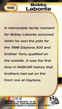 1999 Press Pass #105 Bobby Labonte Back