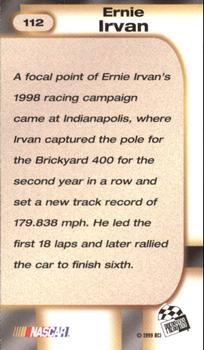 1999 Press Pass #112 Ernie Irvan Back