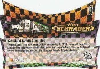 1999 Press Pass - Chase Cars #SC 5b Ken Schrader's Car Back
