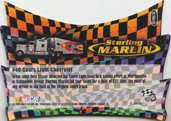 1999 Press Pass - Chase Cars #SC 16b Sterling Marlin's Car Back