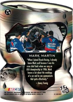 1999 Press Pass - Oil Cans #OC 1 Mark Martin Back