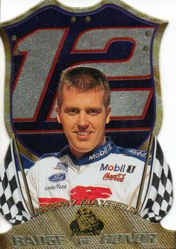 1999 Press Pass Premium - Badge of Honor Die Cut #BH7 Jeremy Mayfield Front